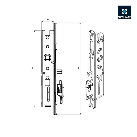 TGY3700 Cierre 1 punto TECHNAL