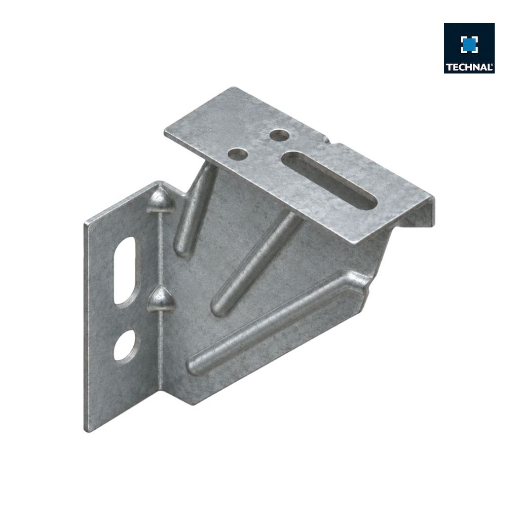 TECHNAL TGY3726 galvanized steel fixing bracket, 90 x 100 mm
