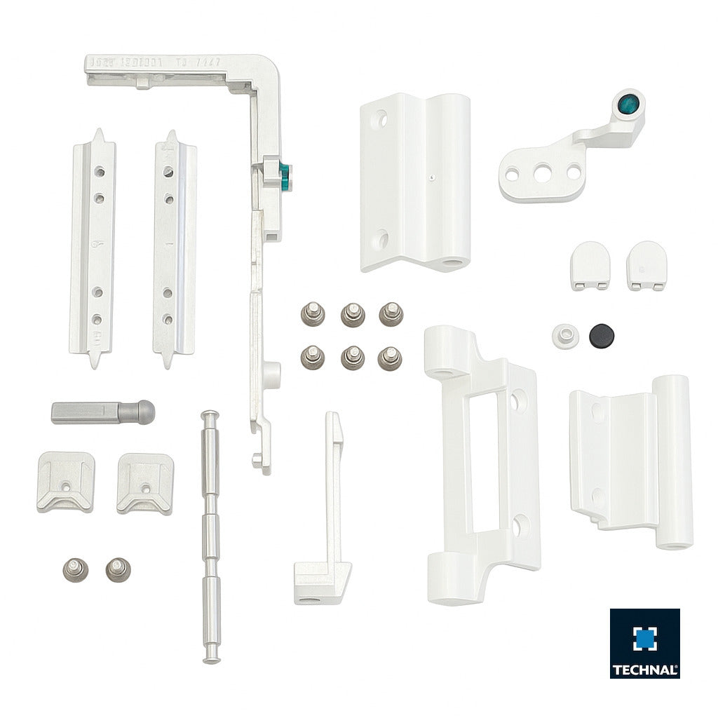 Tilt and turn hinge set TECHNAL TKF001 white 90kg, Saphir FX FXi
