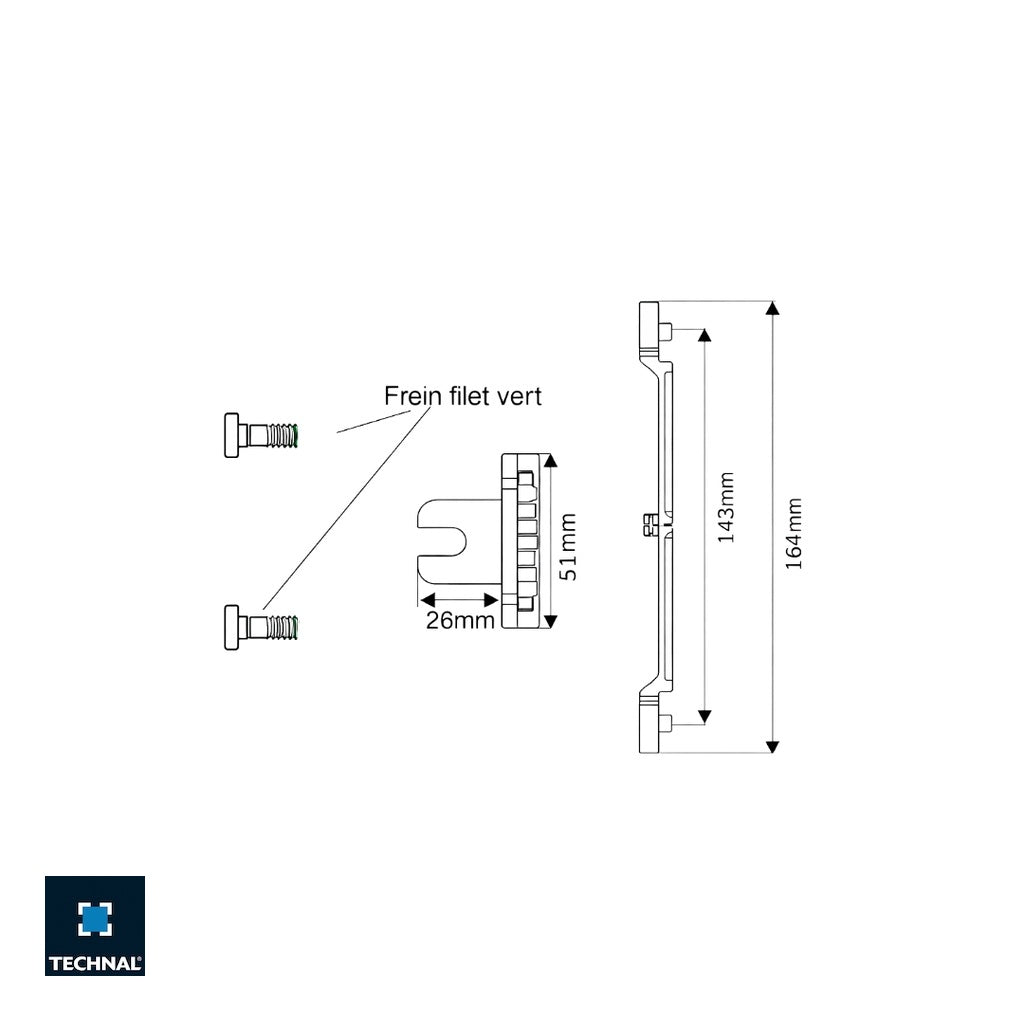 Pièce Détachée Technal : Quincaillerie et Accessoires | Alucomponents ...