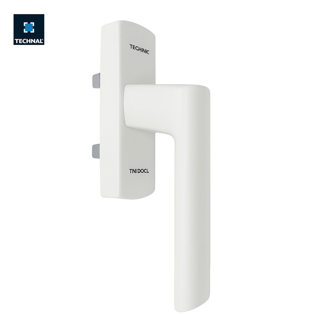 Straight casement handle TECHNAL TKF801 white, Saphir FX Unicity
