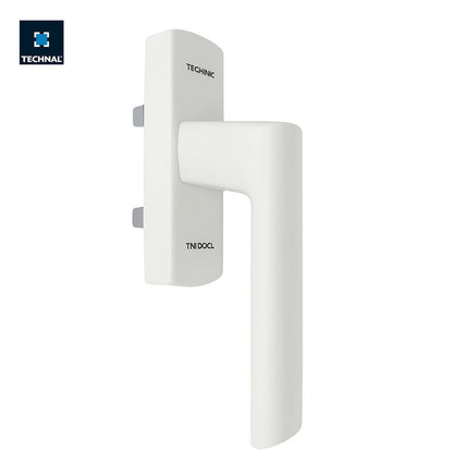 Straight casement handle TECHNAL TKF801 white, Saphir FX Unicity