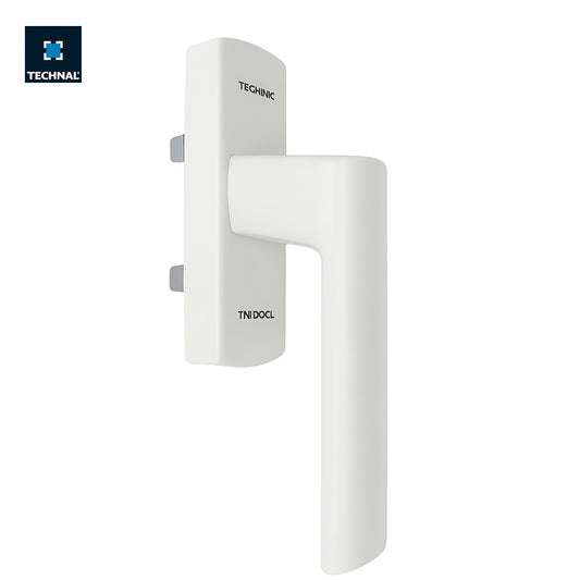 Manilla cremona recta batiente TECHNAL TKF801 blanca – 2 palas reversible ventana balconera Saphir FX FXi Unicity N'Epure