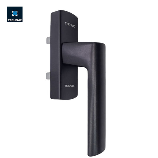 Manilla cremona recta batiente TECHNAL TKF801 negra – 2 palas reversible ventana balconera Saphir FX FXi Unicity N'Epure