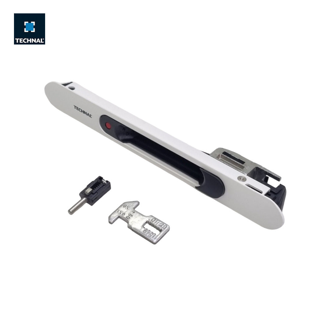 Simple lock TECHNAL TKG001 white, sliding Saphir GX/GXi