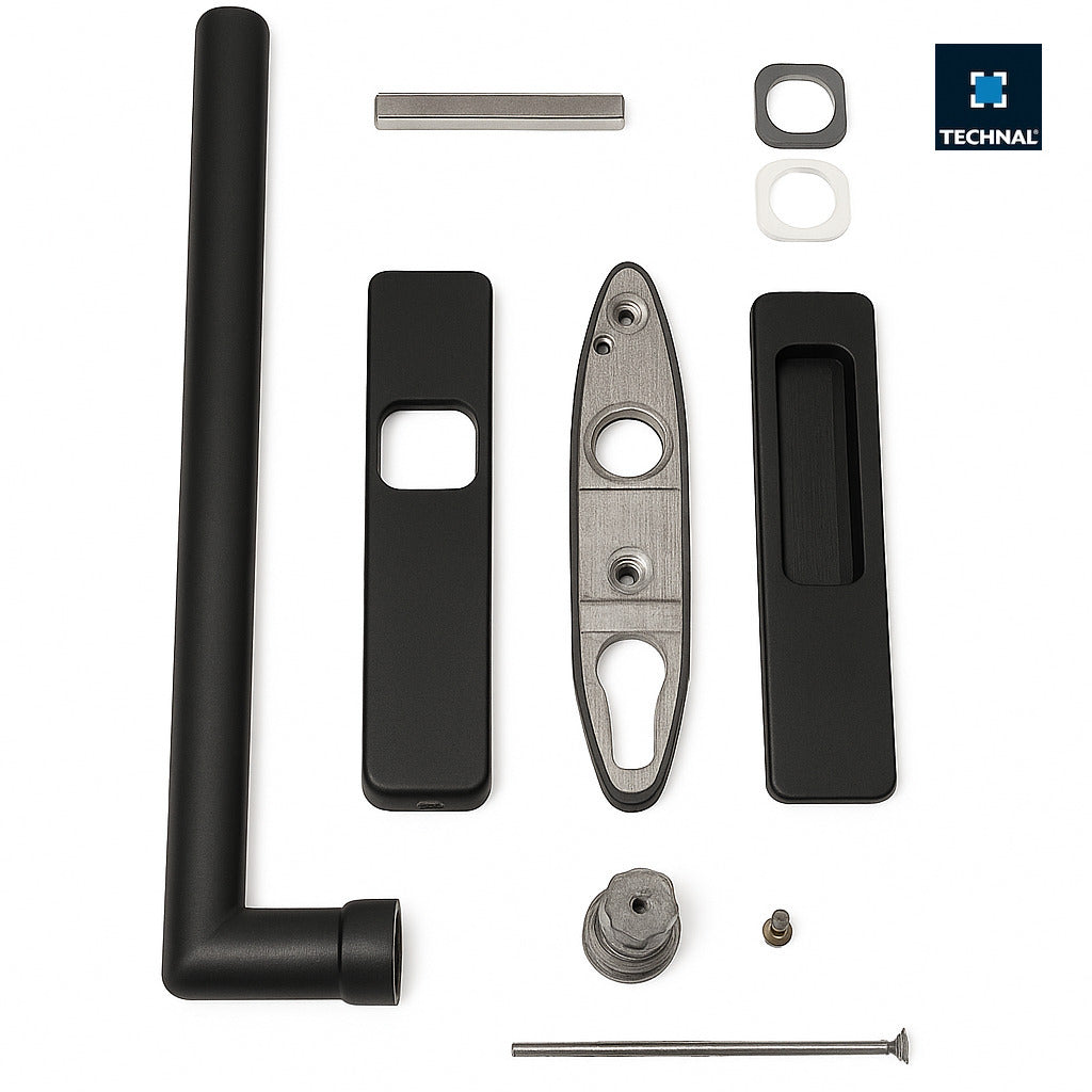 Lift slide handle set TECHNAL TKG811 black, Galene GTi
