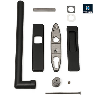 Lift slide handle set TECHNAL TKG811 black, Galene GTi