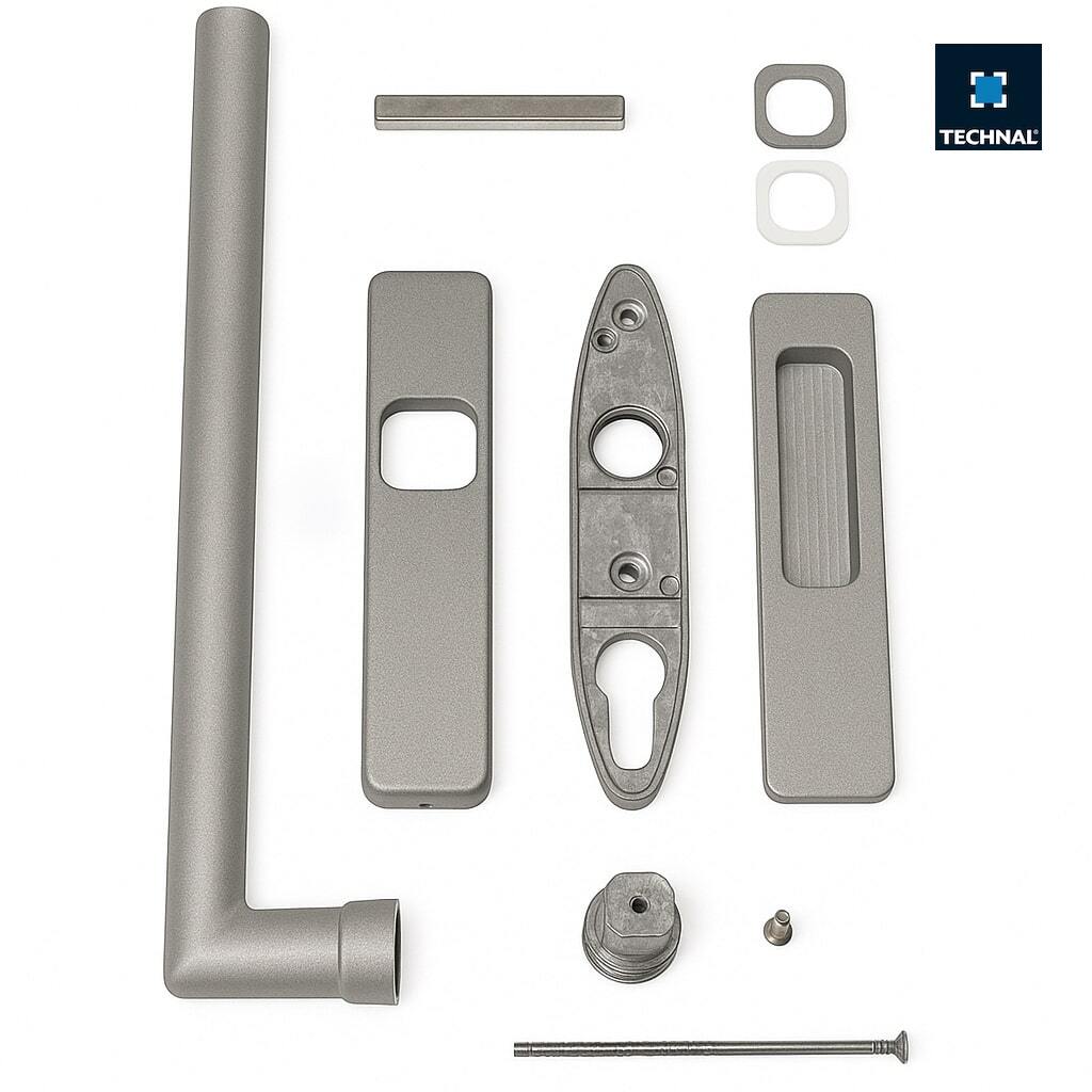 Lift slide handle set TECHNAL TKG811 silver, Galene GTi