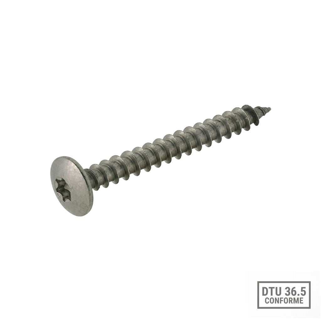 Tornillo inoxidable 7 x 70 mm para fijación de patas TECHNAL
